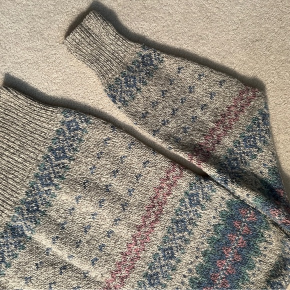 Vintage Eddie Bauer Crewneck Fair Isle Sweater - Picture 9 of 10